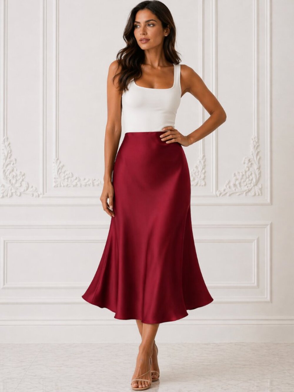 Large "Sawyer" Red Skirt